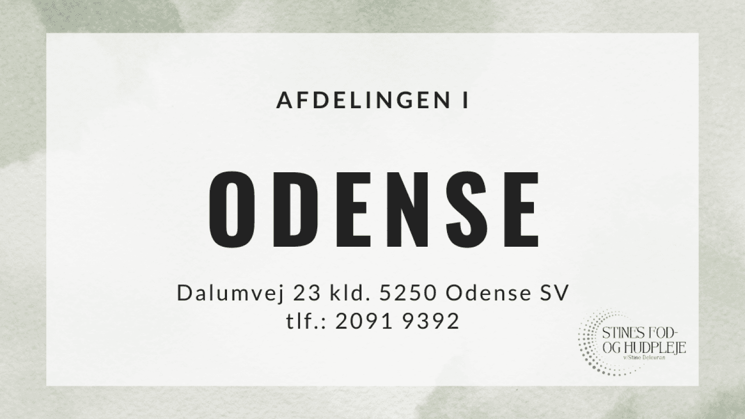 Stines fod- og hudpleje